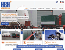 Tablet Screenshot of hbh-logistics.com